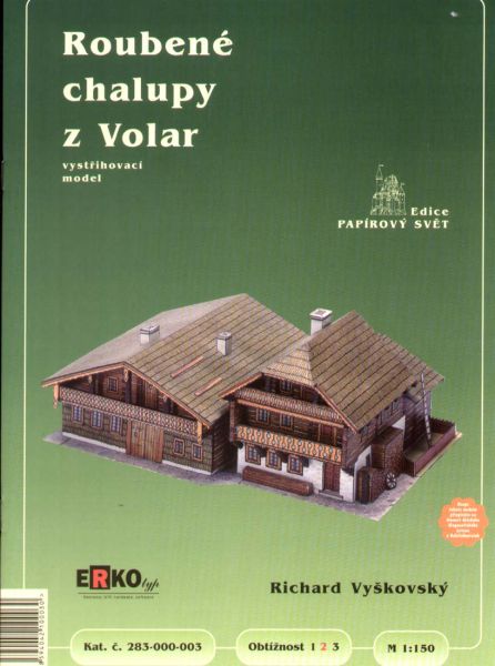 2 Fachwerkhäuser aus Volar/Volary in Südböhmen 1:150 ANGEBOT