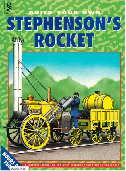 Stephenson’s Rocket mit Tender, britischer Verlag §Siena
