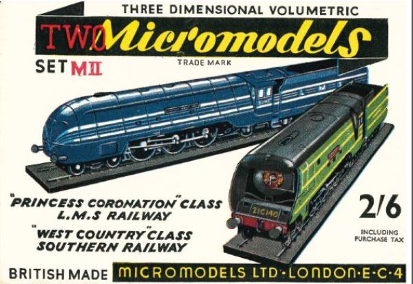 stromlinienförmige 4.6.2. „Princess Coronation Class“ der L.M.S. Railway und „West Country“ Class der Southern Railway 1:200