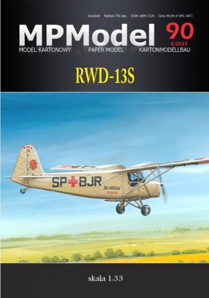 polnisches Sanitätsflugzeug RWD-13S  sw. Urszula („St. Ursula“) 1939 1:33