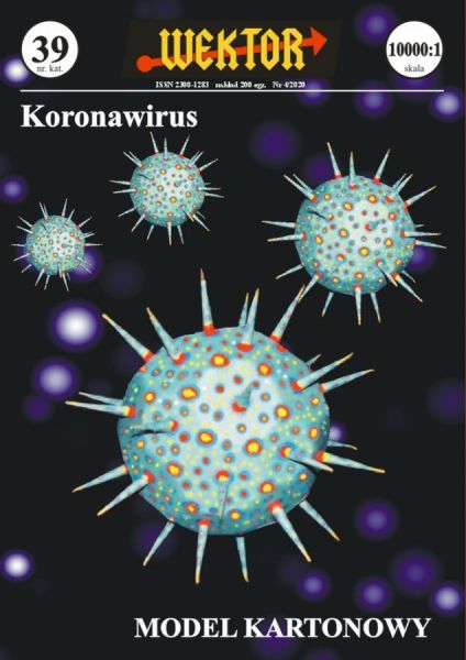Coronavirus im Maßstab 100 000:1 einfach