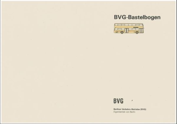 zwei Stadtbusse der Berliner Verkehrs-Betriebe (BVG): Typ D 89 MAN/WU Berlin und Flughafenbus Nr. 2000 Typ F 85 Daimler Benz 1:8