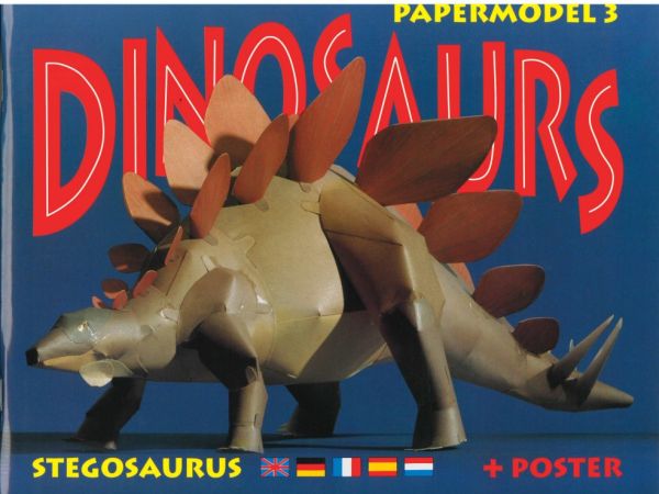 Dinosaurier, Teil 3 – Stegosaurus + Poster, deutsche Bauanleitung