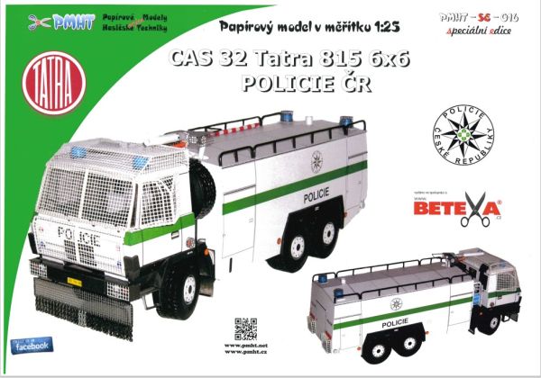 tschechischer Polizeiräumwagen CAS 32 Tatra 815 6x6 1:25
