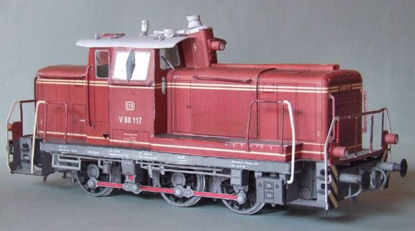 Deutsche Diesellokomotive, V60 DB, Ausführung rot, 1:45
