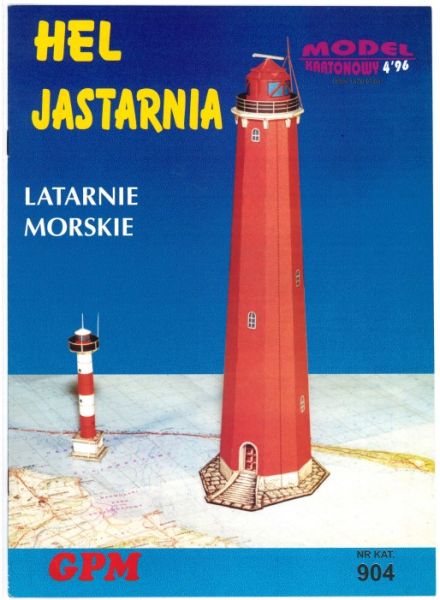 zwei Ostsee-Leuchttürme: Hela / Hel und Heisternest / Jastarnia 1:150 Originalausgabe