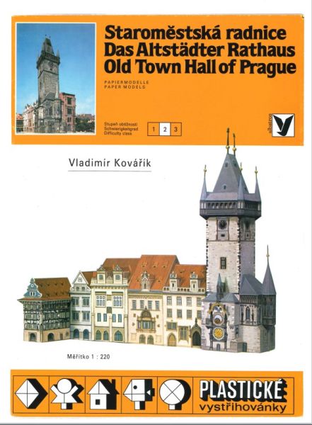 das Altstädter Rathaus in Prag (1338) 1:220 deutsche Bauanleitung; Verlag: Albatros (5. Ausgabe 1992)