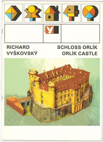 Schloss Orlik; selten; Modellkonstruktion: Richard Vyskovsky; deutsche Anleitung