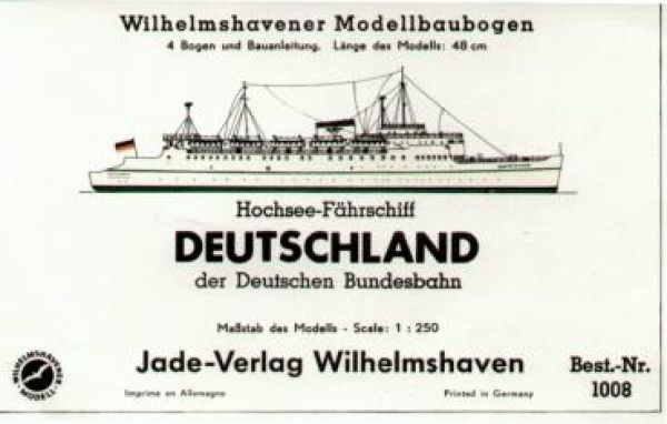 Hochsee-Fährschiff  Deutschland der Deutschen Bundesbahn 1:250