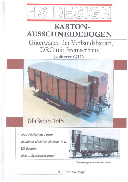 Verbandsgüterwagen der DRG (später G10), 1:45