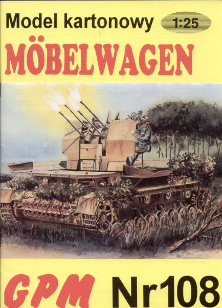 2cm-Flakvierling (Flakpanzer IV/2cm) Möbelwagen 1:25