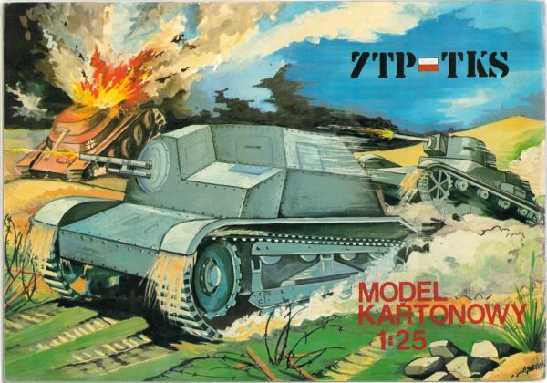 Leichtpanzer 7TP und Tankette TKS Polnischer Armee (1939) 1:25 GPM-Verlag, selten