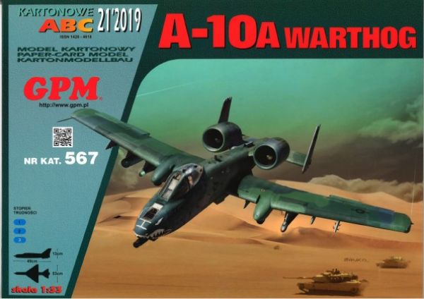 Erdkampfflugzeug Fairchild A-10A Thunderbold II "Warthog" 1:33 extrempräzise