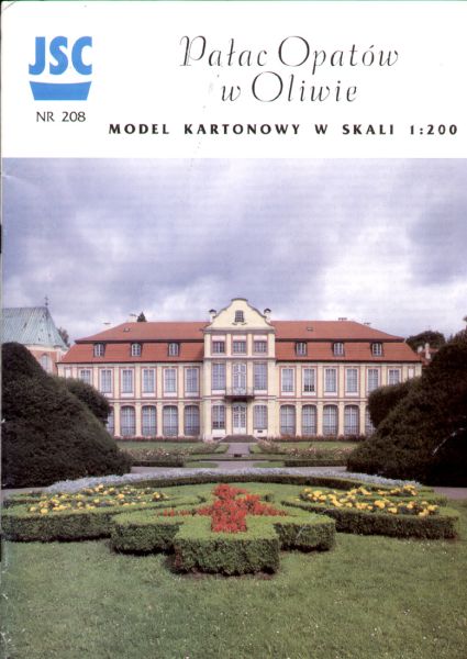 Abtei-Palast in Gdansk Oliwa / Danzig Oliva 1:200