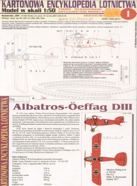 Albatros - Öeffag D.III (Österreich 1917) 1:50 ANGEBOT