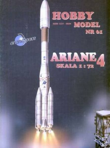 Ariane 4 (Darstellung des 99.Raumfluges) 1:72 übersetzt, REPRINT