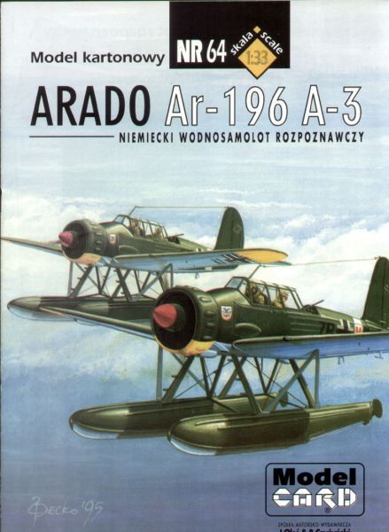 Aufklärungs-Wasserflugzeug Arado Ar-196 A-3 1:33 übersetzt, ANGEBOT