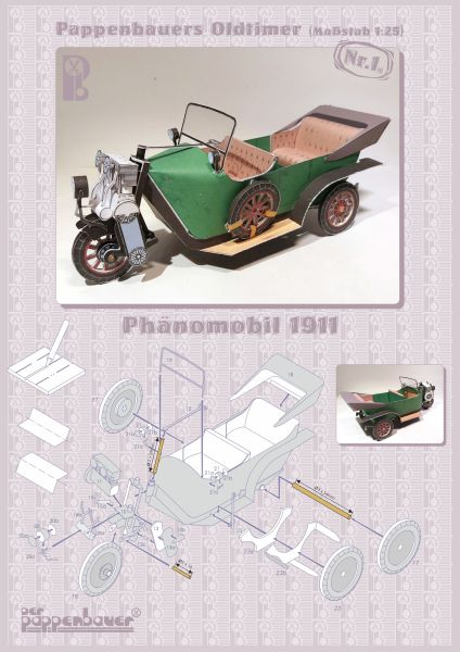 Phänomobil 6/12 PS aus dem Jahr 1911 1:25