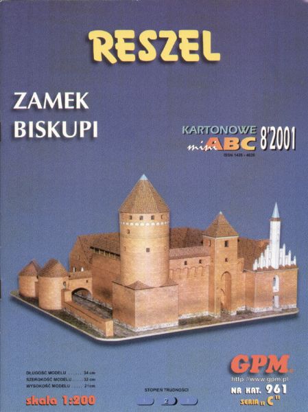 Burganlage Reszel / Rößel 1:200 übersetzt, ANGEBOT