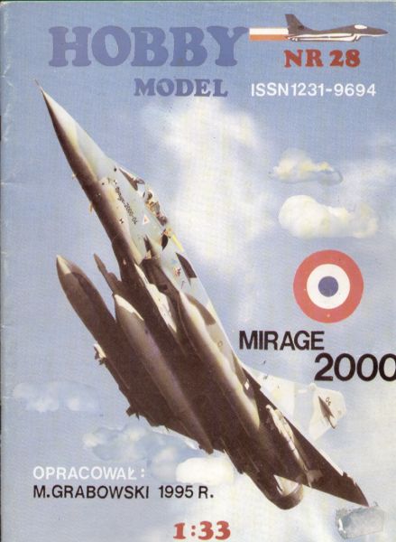 Dassault-Breguet MIRAGE 2000 Französischer Luftwaffe 1:33 als Reprint