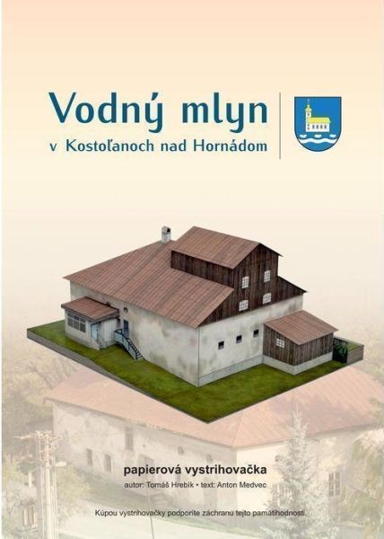 Die Wassermühle aus Kostolany nad Hornadom /Slowakei (19. Jh.) 1:200