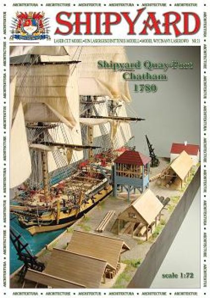 Diorama Quay-Port Chatham (1780) 1:72 (z.B. für HMS Mercury)