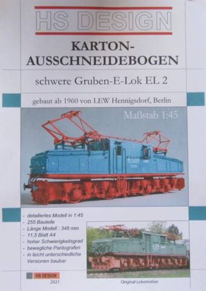 Schwere Gruben E-Lok EL-2, 1:45
