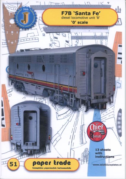 Diesellokomotive F7B Santa Fe, 1:48