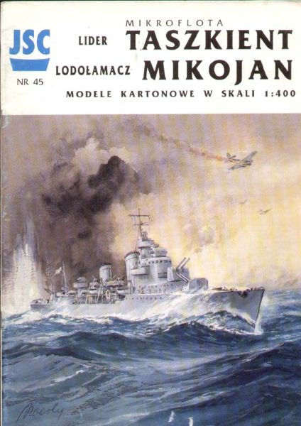 Flottillenführer Taschkent +Eisbrecher Mikojan 1:400 Erstausgabe