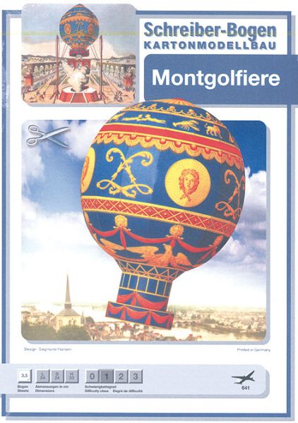 Heißluftballon Montgolfiere (1783), deutsche Anleitung (641)