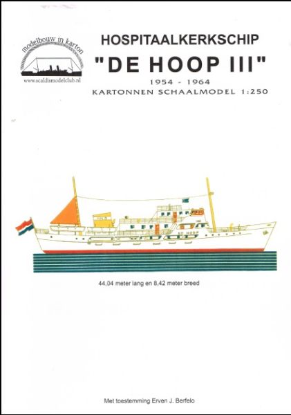 Hospitalschiff Hospitaal Kerkschip Hks De Hoop Iii 1955 1964 1 250 Einfach