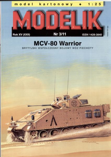 Infanterietransporter MCV-80 Warrior (Kuwait-Krieg, 1991) 1:25 Offsetdruck