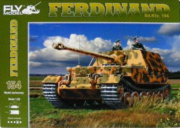 Jagdpanzer Sd.Kfz.184 Ferdinand 1:25 inkl.Lasercutsatz, übersetzt
