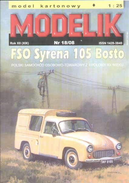 Jungtimer FSO Syrena 105 Bosto (1975) 1:25 Offsetduck