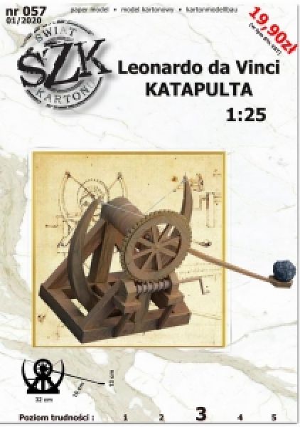 Katapult Leonardo da Vinci im Maßstab 1:25 SzK Nr.057