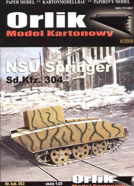 Ketten-Sprengstoffträger Sd.Kfz.304 NSU Springer 1:25