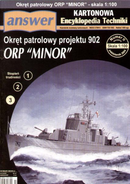 Küstenwachschiff ORP Minor (1960/85) 1:100