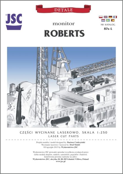 LC-Detailsatz für britischer Monitor HMS Roberts 1:250 (JSC Nr.87s)