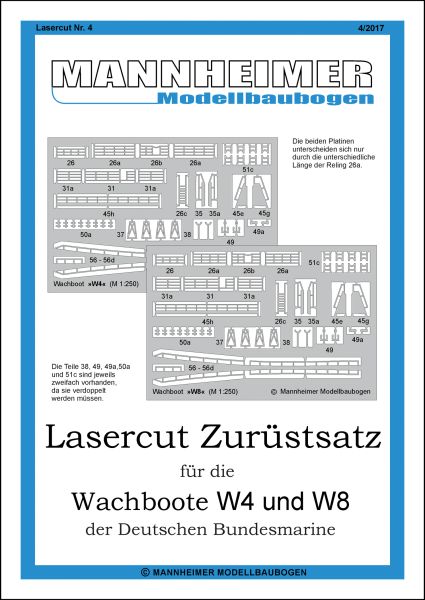 LC-Detailsatz für Wachboote W4 und W8  M 1:250