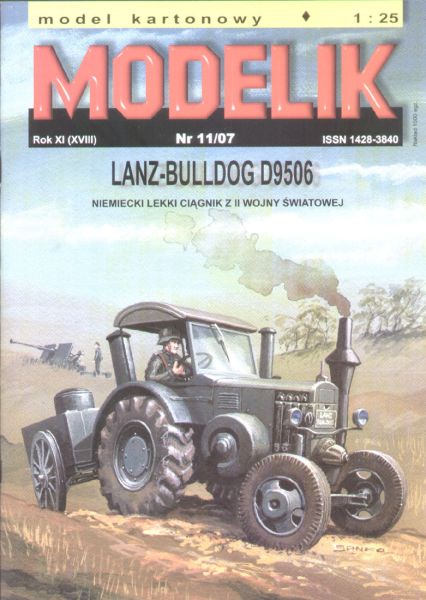 Lanz-Bulldog D9506 +Gulaschkanone (1944) 1:25 übersetzt!