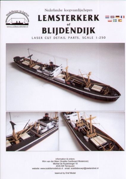 Lasercut-Detailsatz für Lemsterkerk / Blijdendijk 1:250 (Scaldis)