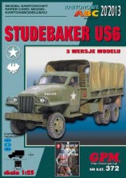 Lastkraftwagen US-6 Studebacker (2 Kennzeichnungen) 1:25