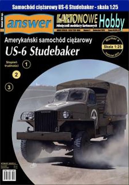 Lastkraftwagen US-6 Studebacker der US-Armee 1:25