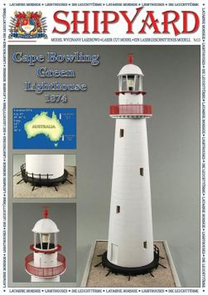 Leuchtturm Cape Bowling Green 1:87 Ganz-Lasercut-Modell