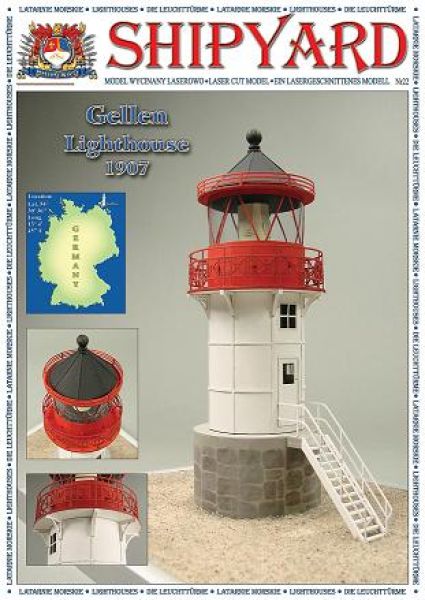 Leuchtturm Gellen/Hiddensee (1907) 1:87 übersetzt (LC-Modell)