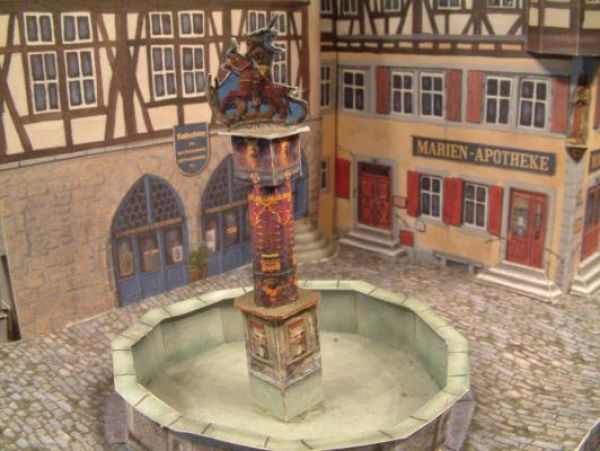 Marien-Apotheke und Gewerbehalle in Rothenburg ob der Tauber 1:160 deutsche Anleitung