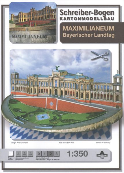 Maximilianeum – Bayerischer Landtag 1:350 deutsche Anleitung