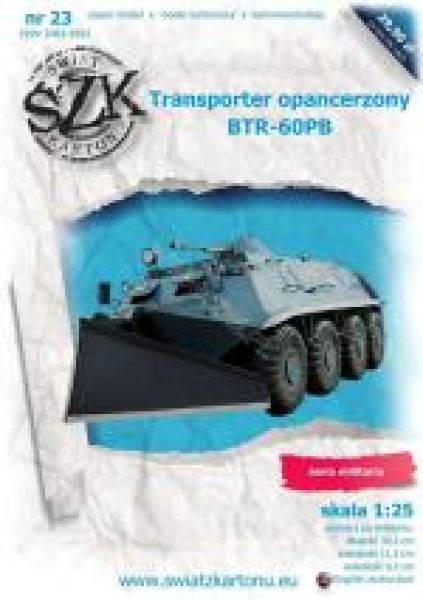 Miliz-/Polizeitransporter BTR-60PB mit Räumgerät 1:25