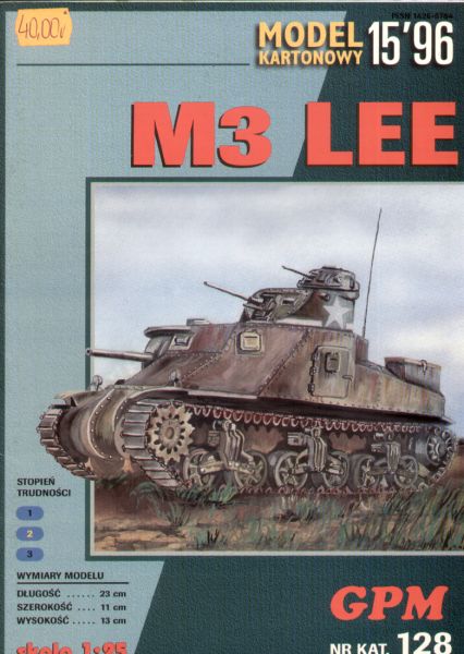 Mittelschwerer US-Panzer M3 Lee 1:25