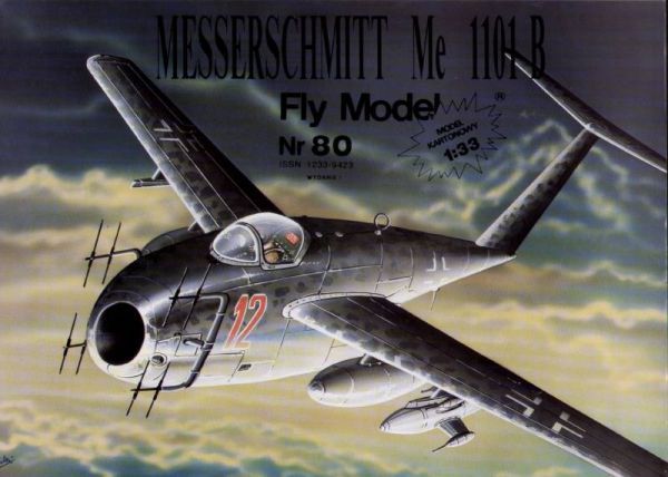 Nacht-Jagdbomber Messerschmitt Me-1101 B 1:33 übersetzt